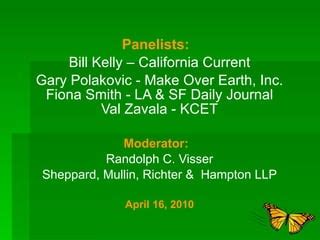 gary polakovic|Make Over Earth, Inc. .